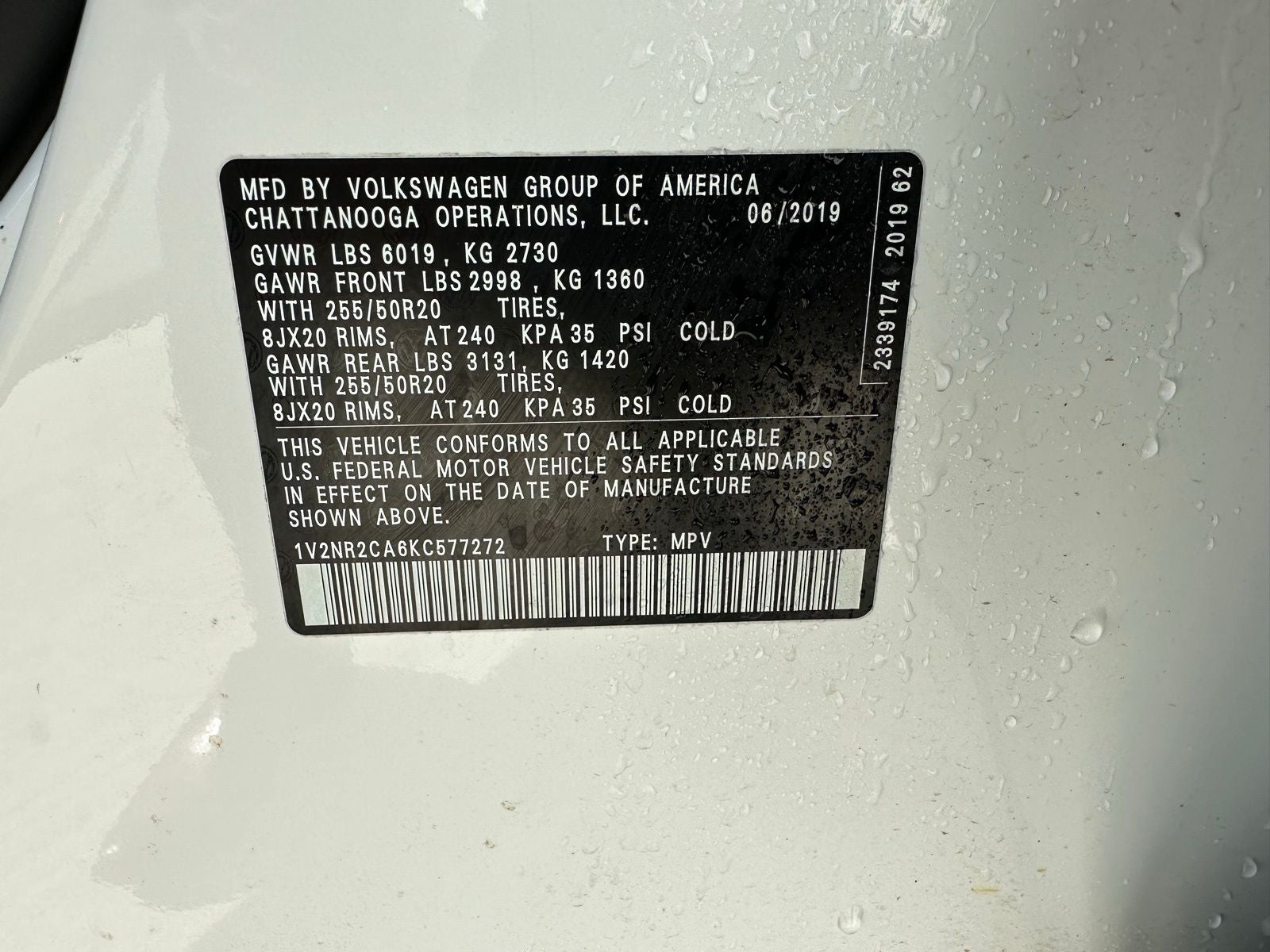 2019 Volkswagen Atlas SEL Premium 4Motion