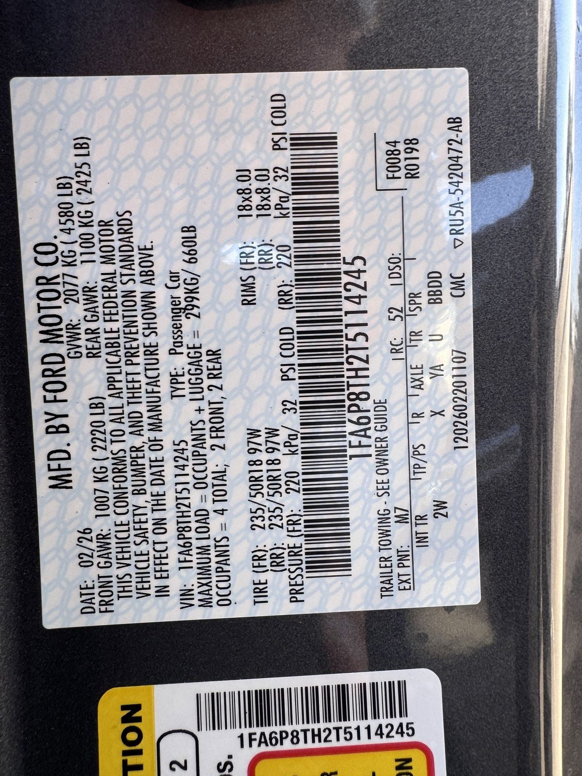 2026 Ford Mustang EcoBoost