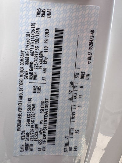 2026 Ford F-550SD XL Fleet