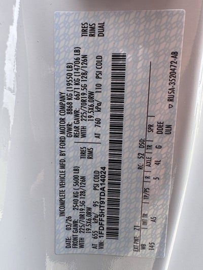 2026 Ford F-550SD XL Fleet