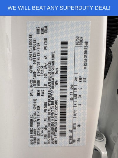 2026 Ford F-350SD Lariat DRW