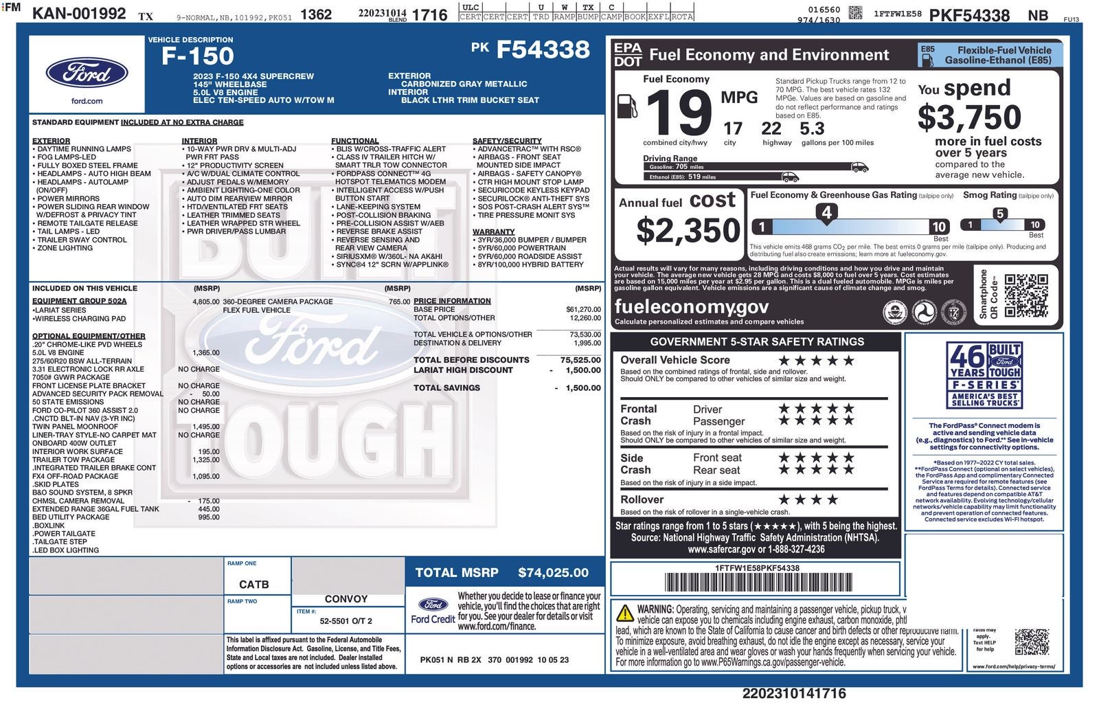 2023 Ford F-150 Lariat