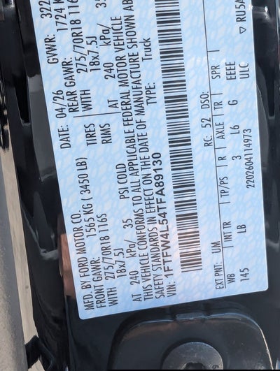 2026 Ford F-150 Tremor®