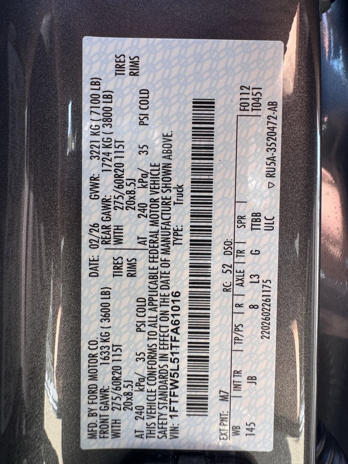 2026 Ford F-150 Lariat