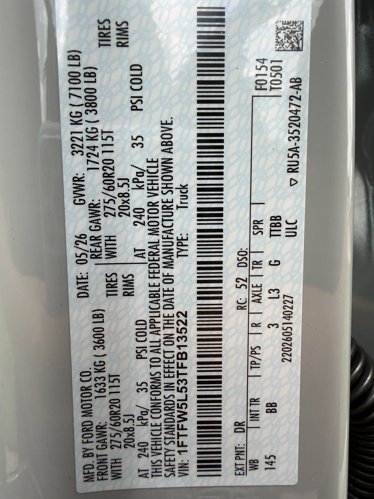 2026 Ford F-150 Lariat