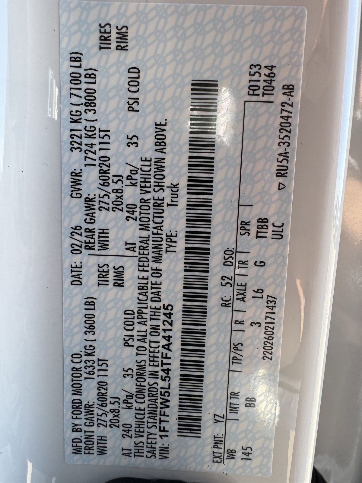 2026 Ford F-150 Lariat