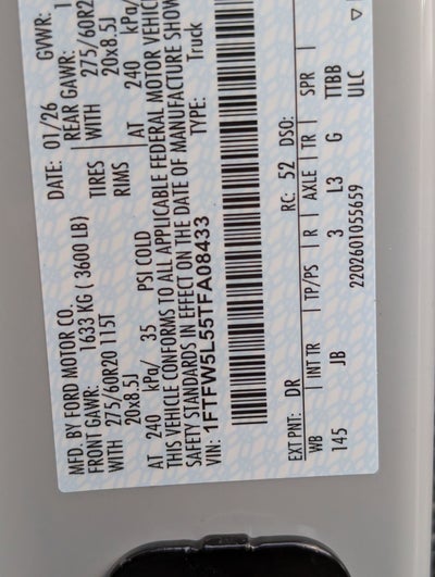 2026 Ford F-150 Lariat