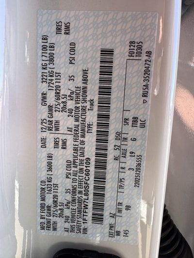 2025 Ford F-150 Platinum