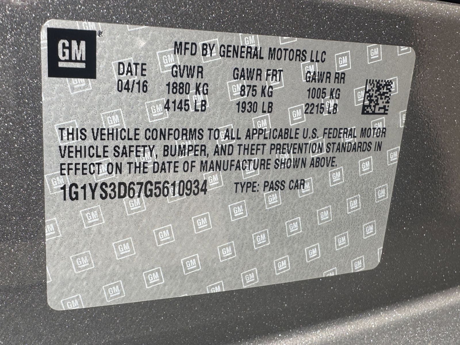 2016 Chevrolet Corvette Z06 2LZ