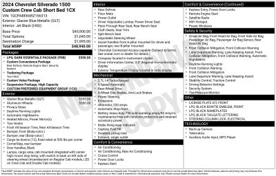 2024 Chevrolet Silverado 1500 Custom