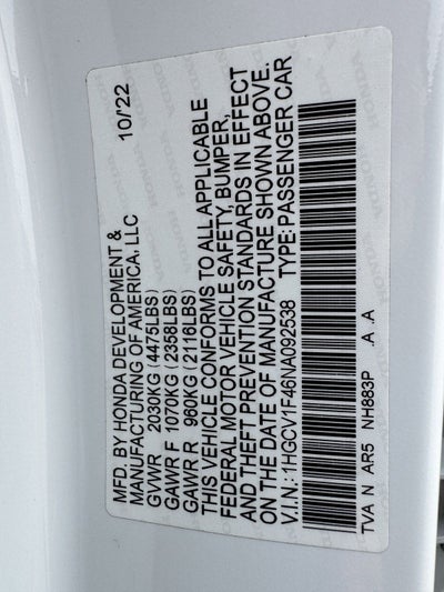 2022 Honda Accord Sport Special Edition