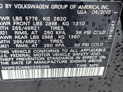 2025 Volkswagen Atlas Cross Sport 2.0T SEL Premium R-Line