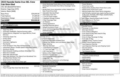 2023 Hyundai Santa Cruz SEL