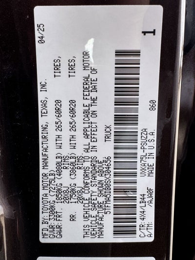 2025 Toyota Tundra 1794