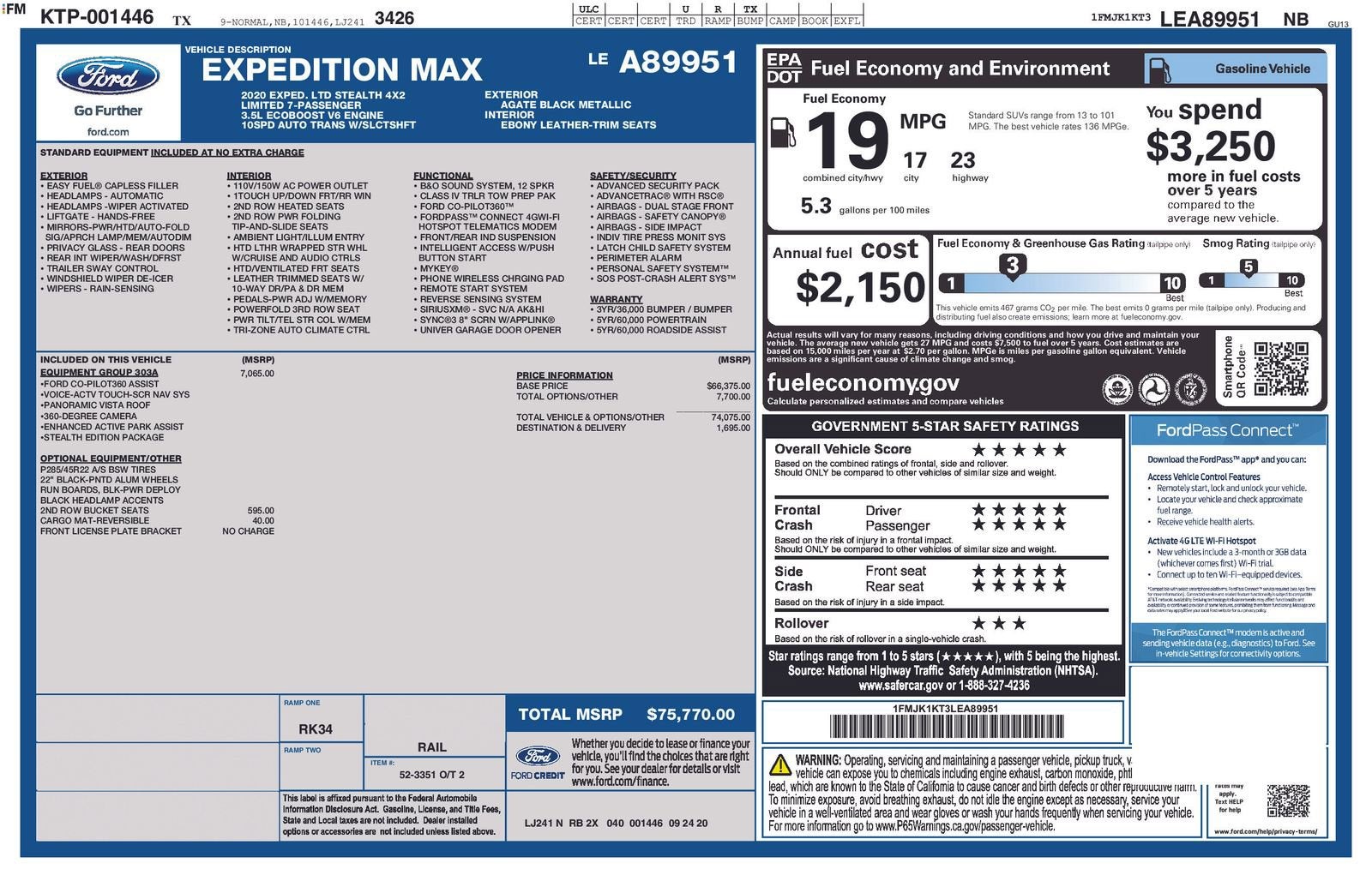 2020 Ford Expedition Max Limited