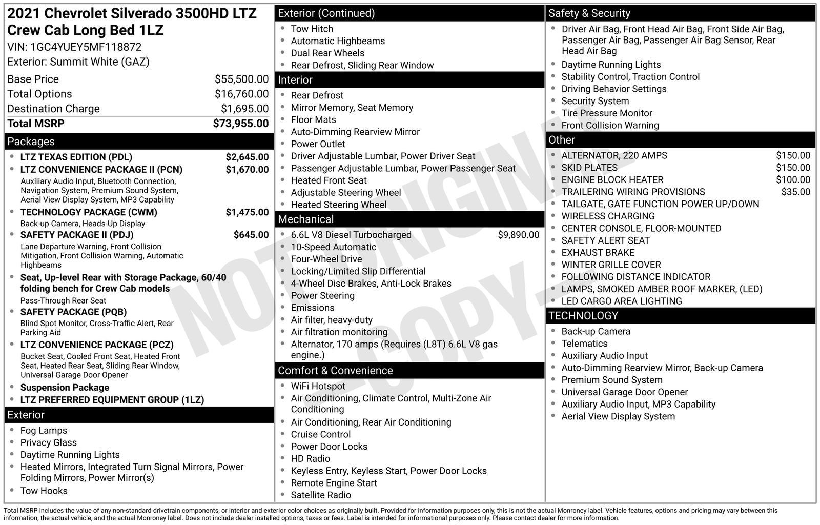 2021 Chevrolet Silverado 3500 HD LTZ DRW
