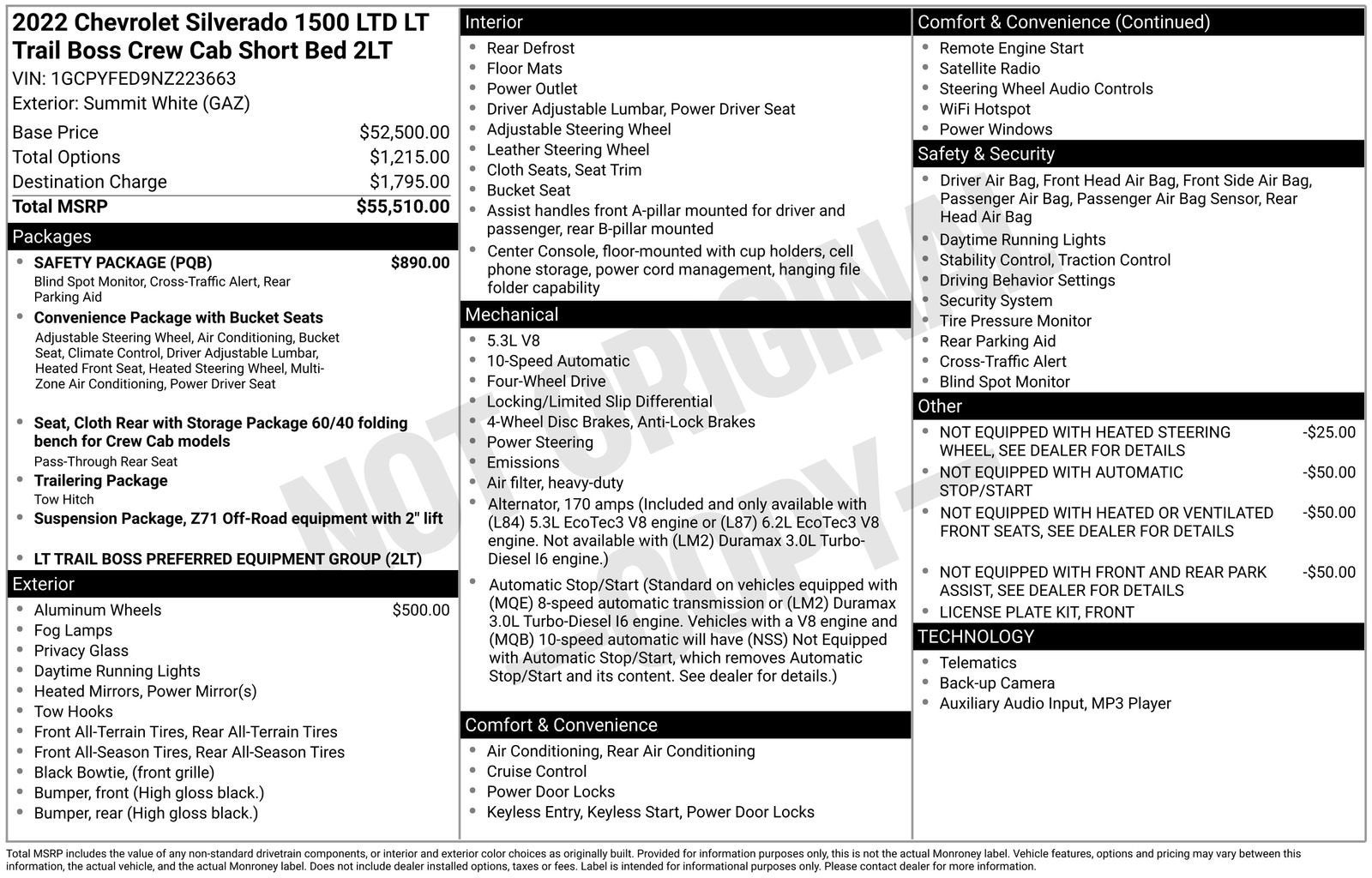 2022 Chevrolet Silverado 1500 LTD LT Trail Boss