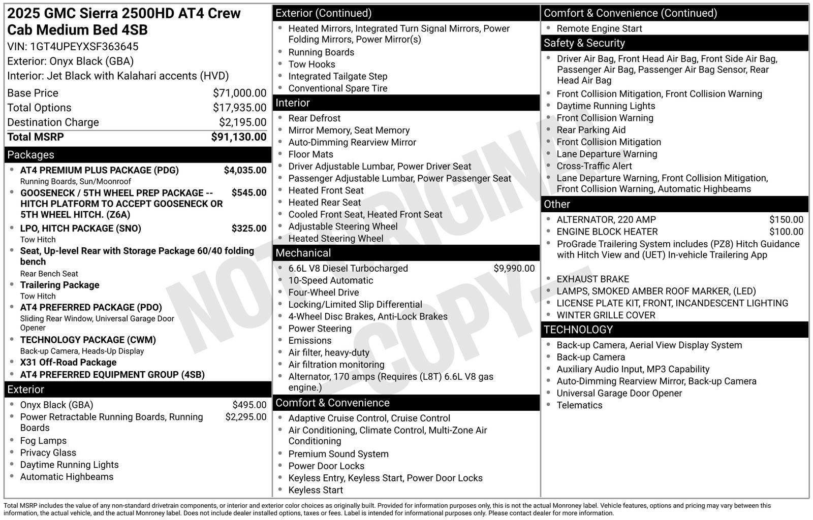 2025 GMC Sierra 2500 HD AT4