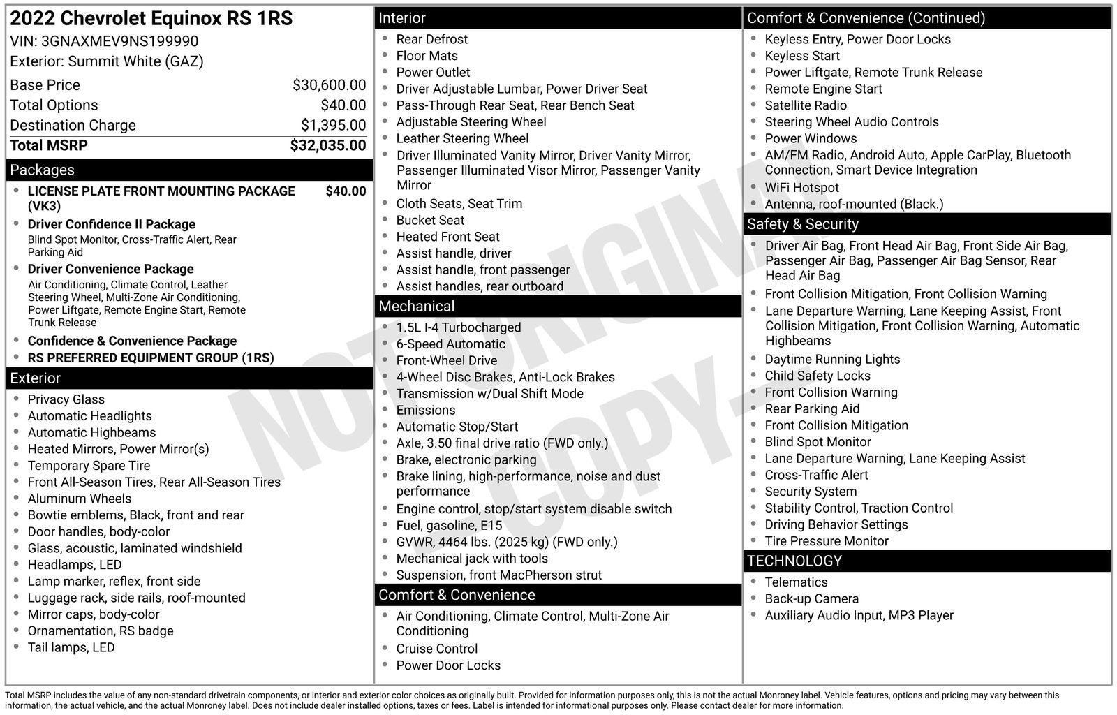 2022 Chevrolet Equinox RS