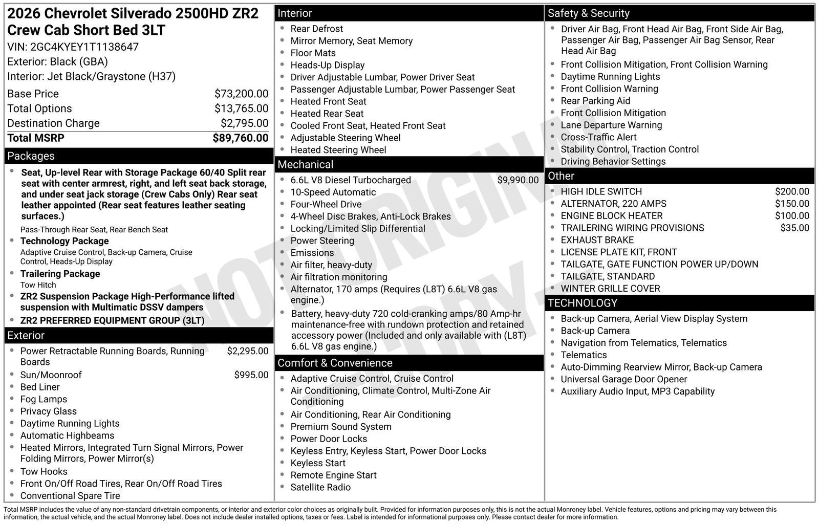 2026 Chevrolet Silverado 2500 HD ZR2