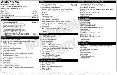 2025 BMW X3 M50 xDrive