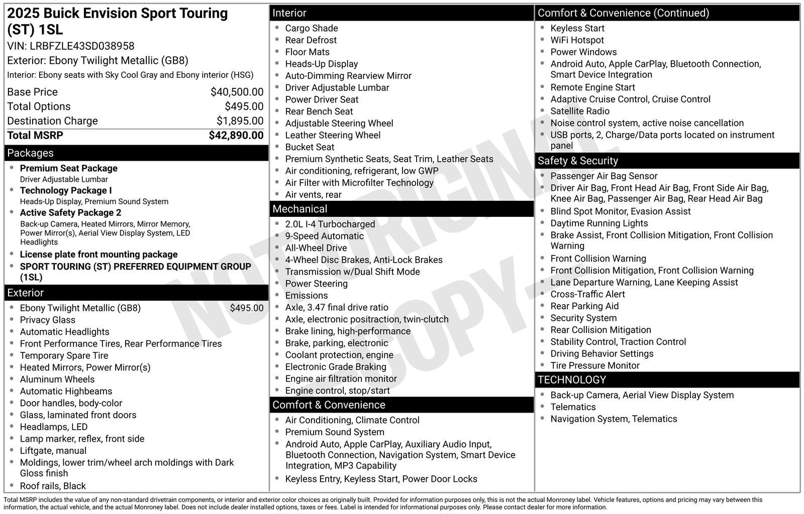 2025 Buick Envision Sport Touring