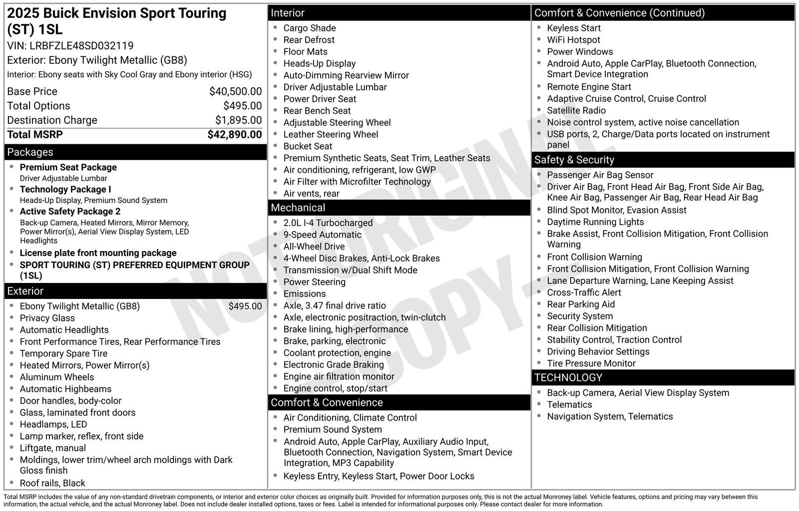 2025 Buick Envision Sport Touring