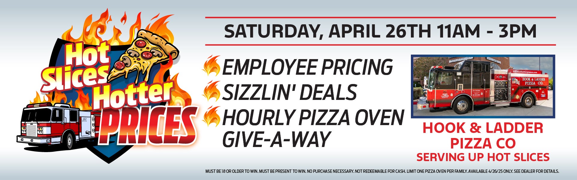 Hot Slices Hotter Prices Banner