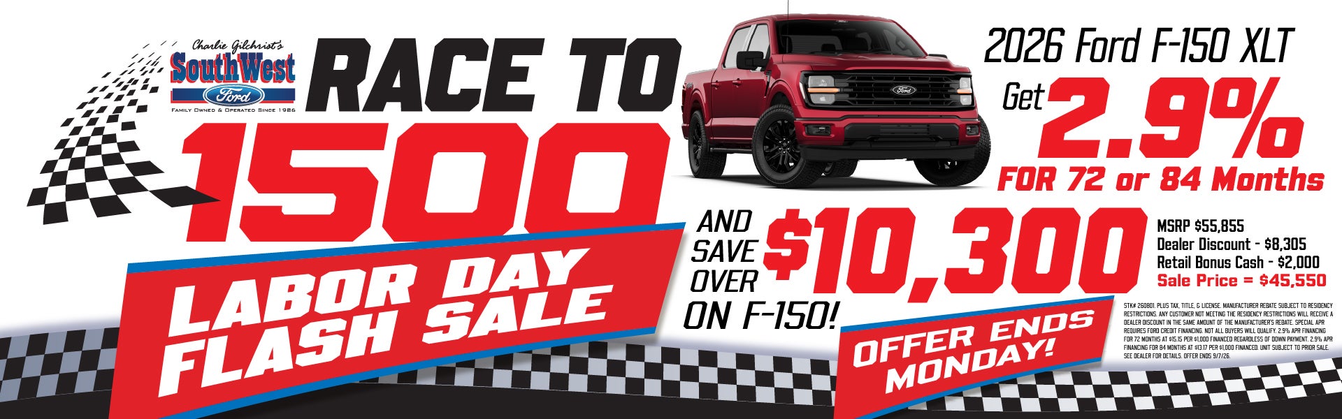 Labor Day F-150 Special!