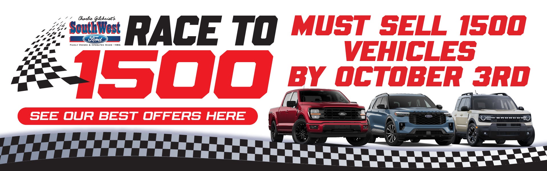 Race To 1500 - Must Sell 1500 Vehicles By October 3rd